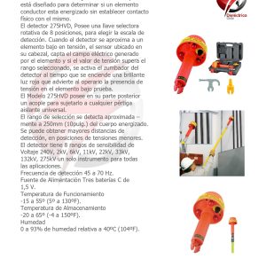 DETECTOR DE TENSION 275HVD