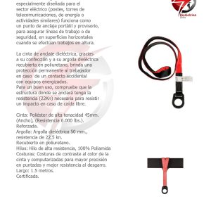 CINTA DE ANCLAJE DIELÉCTRICA