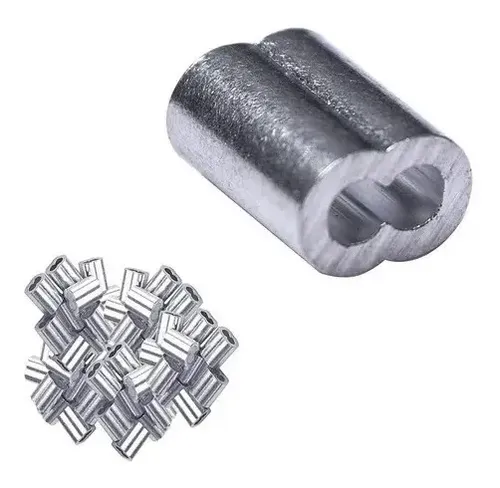 Casquillo Aluminio Piola Acero De 1/16 (1.5mm) 500 Unidades