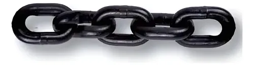 Cadena Negra Eslabon Corto Grado 80 Tramo 10mm X 6mt 3.2 Ton