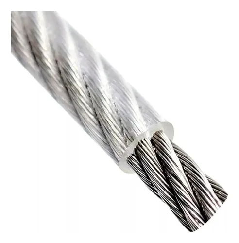 Cable Acero 1/8 (3mm) Forrado En Pvc Final (5mm) Rollo 100mt - Imagen 2