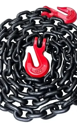 Cadena G80 De Amarre De Carga 5/16plg(8mm) X 6mt Con Ganchos