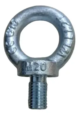 Perno Ojo Con Tope Para Maquinaria M-24 Hilo Métrico (4 Un) - Imagen 2