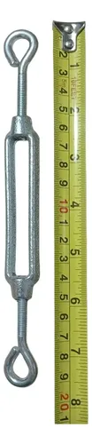 Tensor Ojo-ojo Galvanizado (20un) 1/4 Para Cable - Imagen 2