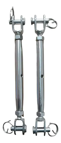 Pack 2 Tensor Tubular Inoxidable Grillete/grillete M-8