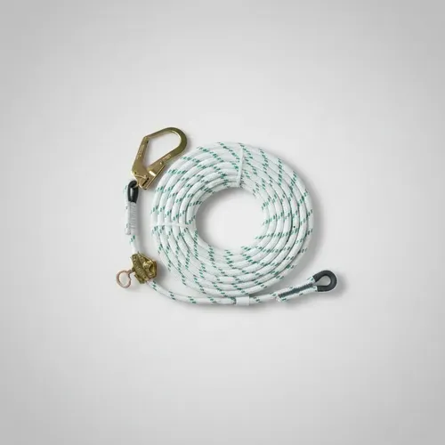 Linea de vida 16 mm x 12 mts con deslizador autodesmontable