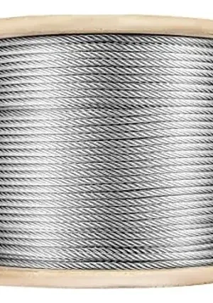 Cable Acero Galv. 5/16 8mm Const. 6x19 Alma Fibra Rollo 50mt