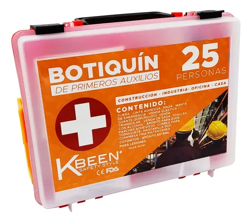 Pack De 10 Botiquín Para 25 Personas Primeros Auxilios - Imagen 2