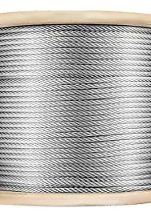 Cable De Acero 3/16 Plg (4.7mm) Galvanizado 6x19 Af 100 Mts