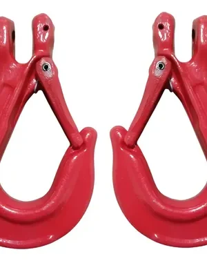 Pack 2 Gancho De Seguridad 13mm Seguro Simple Forjado A-339