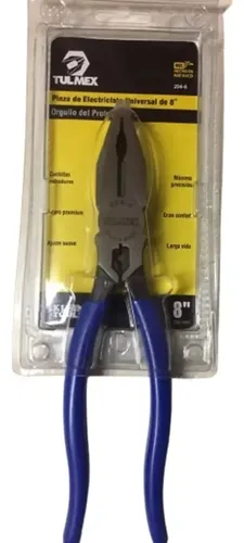 Alicate Electricista 8" Universal Tulmex Mango PVC Antideslizante