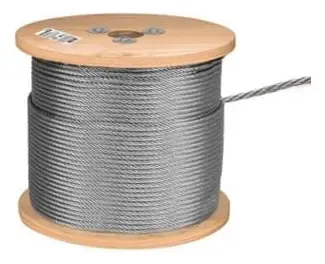 Cable Acero Galv. 5/16 8mm Const. 6x19 Alma Fibra Rollo 50mt - Imagen 3