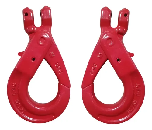 Pack 2 Gancho De Seguridad De 10mm C/ Seguro Autobloqueo 2u