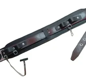 Cinturon Liniero De Cuero 4.5 Plg. De Ancho Hebilla Espigon