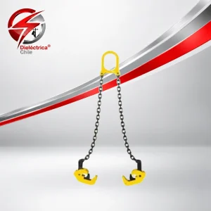 Pack 2 Eslinga Cadena De Izaje De Tambor Garras Para 1 Ton
