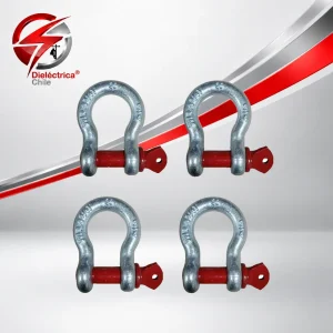 Pack 4 Grillete G-209 Tipo Lira 3/4 (4.75 Ton) Forjado (4un)