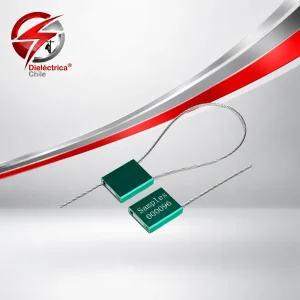Precinto Sello Seguridad Cable Acero Numerados 50un Verde