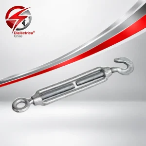 Tensor Ojo-gancho Galvanizado (15un) 1/4 6mm Para Cable