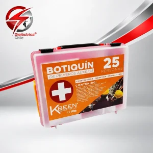Pack De 5 Botiquín Para 25 Personas Primeros Auxilios (5un)
