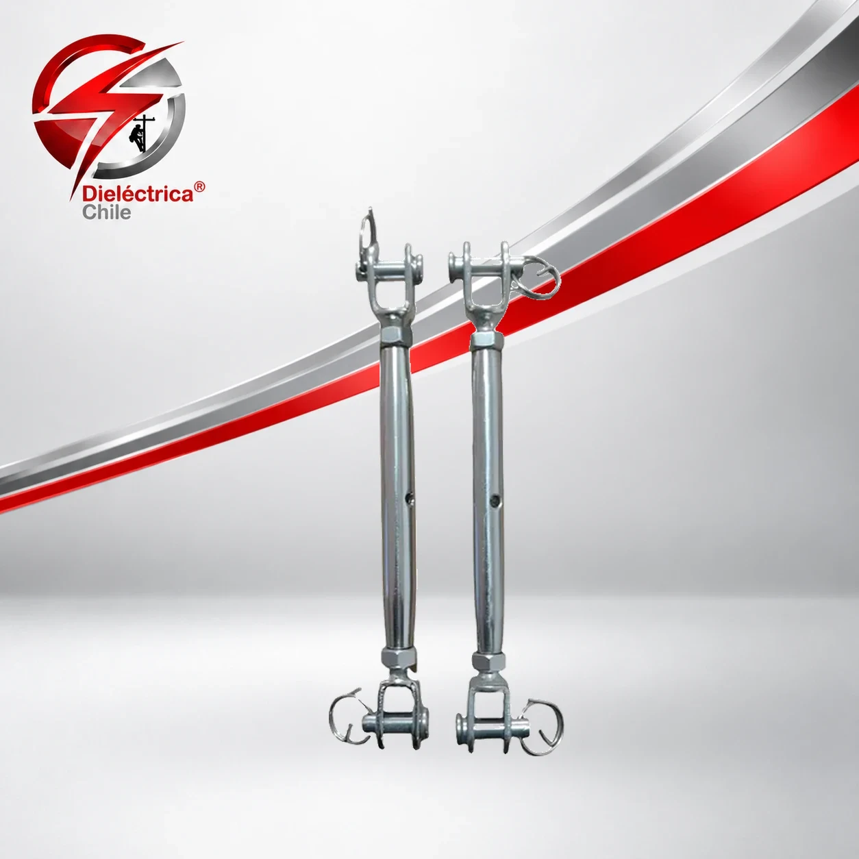 Pack 2 Tensor Tubular Inoxidable Grillete/grillete M-8