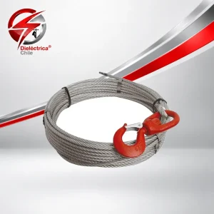 Cable Acero (repuesto) Para Gruas Plataformas 10mm X 15 Mt